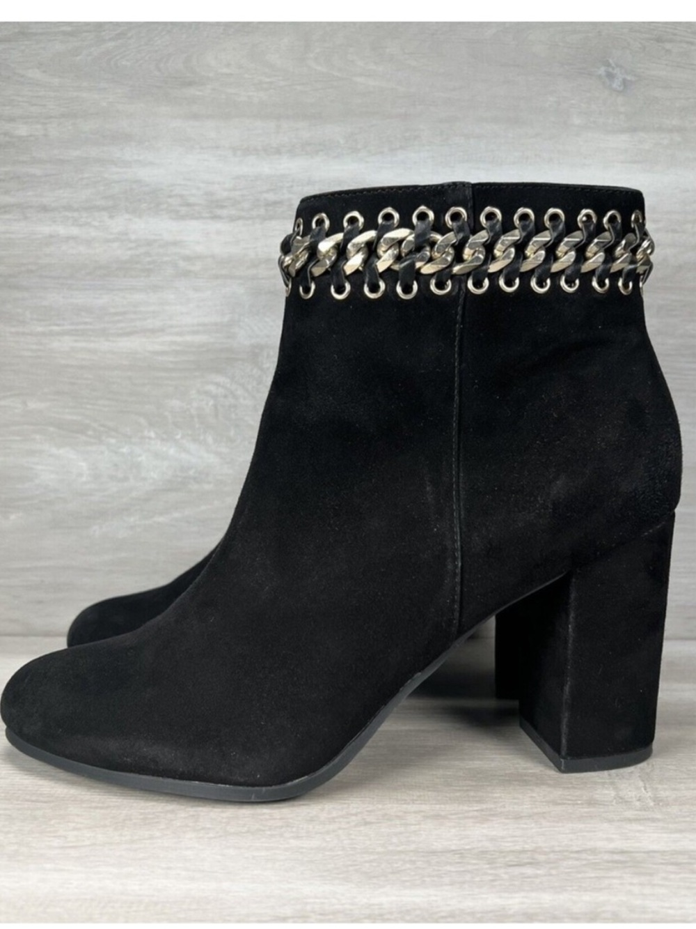 Kurt Geiger ankle boots with chain detail